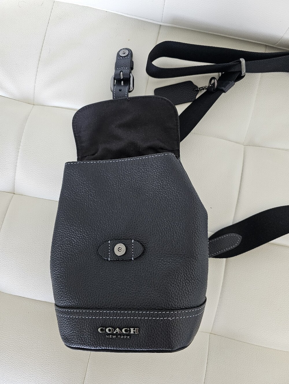 Authentic COACH Leather Mini Backpack Crossbody Bag - Picture 10 of 14